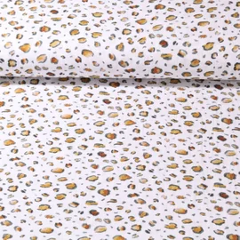 Baumwoll Musselin Leo Weiß