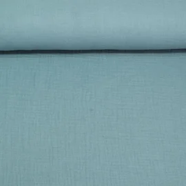 Baumwoll Musselin "Olivia" Aqua