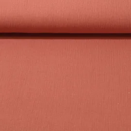 Baumwoll Musselin "Olivia" Dunkel Lachs