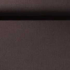 Baumwoll Musselin "Olivia" Espressobraun