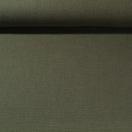 Baumwoll Musselin "Olivia" Khaki