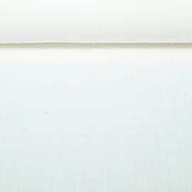 Baumwoll Musselin gesmokt Weiß