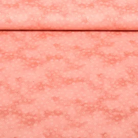 Baumwoll Popeline Kleine Kreise Altrosa