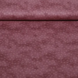 Baumwoll Popeline Kleine Kreise Brombeere