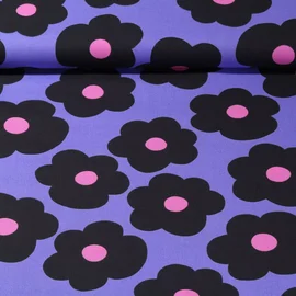 Baumwoll-Popeline - Nerida Hansen Big Flower Lila