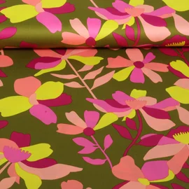 Baumwollsatin von Nerida Hansen Cloverdale Grün