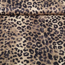 Baumwoll-Viskose Digitaldruck Leo Sand