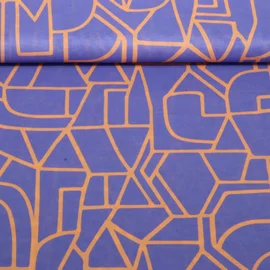 Baumwollvoile "Town" Blau von Nerida Hansen