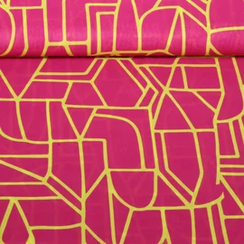 Baumwoll-Voile - Nerida Hansen Digitaldruck Town Fuchsia