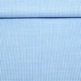 Baumwoll-Webware Karo Blau