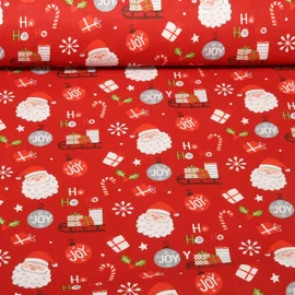 Baumwoll-Webware Nikolaus Rot