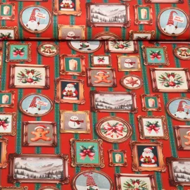 Baumwoll-Webware Weihnachtsgalerie Bordeaux