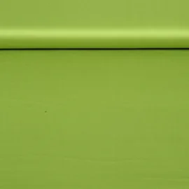 Baumwolle Satin  "Ida" Uni Kiwigrün