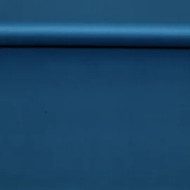 Baumwolle Satin  "Ida" Uni Petrolblau