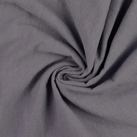 Baumwolle Vintage "Faith" Uni Mausgrau