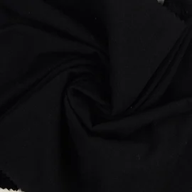 Baumwolle Vintage "Faith" Uni Schwarz