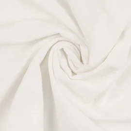 Baumwolle Vintage "Faith" Uni Weiß