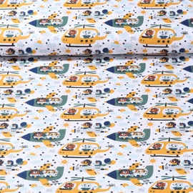 Baumwolle Webware Luftfahrt Weiß Grün