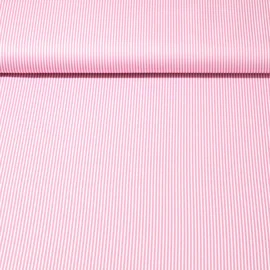 Baumwolle Webware "Susie" Streifen Altrosa