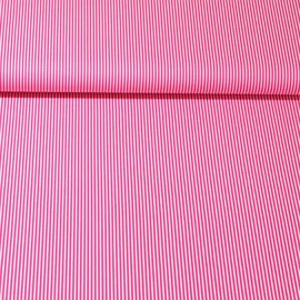 Baumwolle Webware "Susie" Streifen Fuchsia