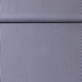 Baumwolle Webware "Susie" Streifen Marine