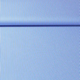 Baumwolle Webware "Susie" Streifen Royalblau