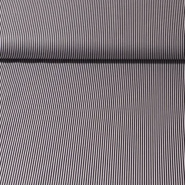 Baumwolle Webware "Susie" Streifen Schwarz