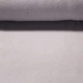 Baumwollfleece "Isa" Uni Grau