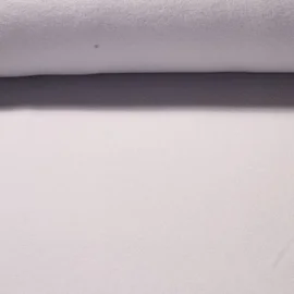 Baumwollfleece "Isa" Uni Hellgrau