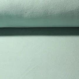 Baumwollfleece "Isa" Uni Mint