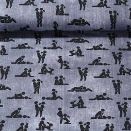 Baumwolljersey Kamasutra Grau