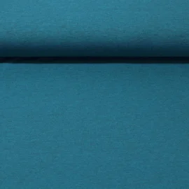 Baumwolljersey "Lana" Blau Schwarz Melange
