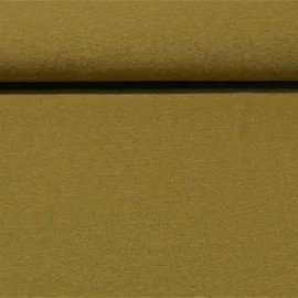 Baumwolljersey "Lana" Moosgrün Schwarz Melange