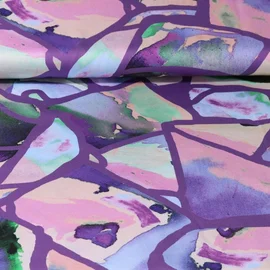 Baumwollsatin "Resonate" Lila