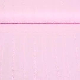 Baumwollvoile Bestickt Streifen Rosa