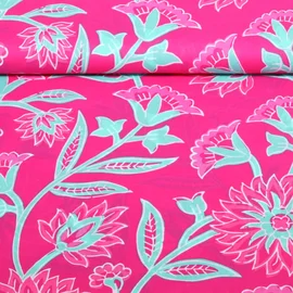 Baumwollvoile "Dalia" Blumen Pink