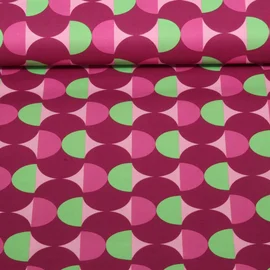 Beschichtete Baumwolle Graphisch Bordeaux