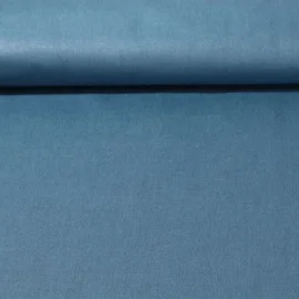 Beschichtete Baumwolle Laura Uni Jeansblau