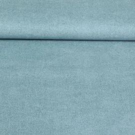 Beschichtete Baumwolle Leinenoptik Bleu