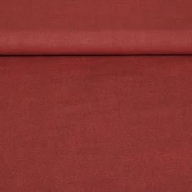 Beschichtete Baumwolle Leinenoptik Rot