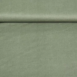 Beschichtete Baumwolle Leinenoptik Salbeigrün