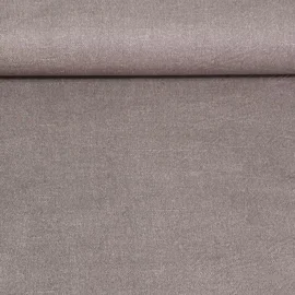 Beschichtete Baumwolle Leinenoptik Taupe