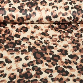 Beschichtete Baumwolle Leo Beige