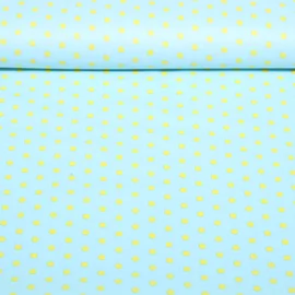 Beschichtete Baumwolle Punkte Hellblau