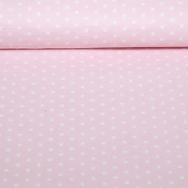 Beschichtete Baumwolle Punkte Rosa