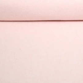 Bio Baumwoll Fleece "Tabea" Uni Rosa Melange