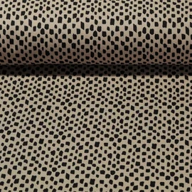 Bio Baumwoll Musselin Striche Taupe