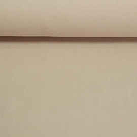 Bio-Baumwollfleece Heiko - Doubleface Uni Beige