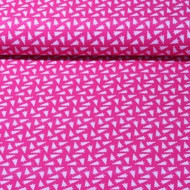 Bio-Canvas Hamburger Liebe "Christmas Trees" Pink
