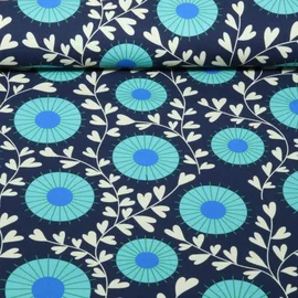 Bio Canvas "Queen Of Hearts" Court Garden Navy